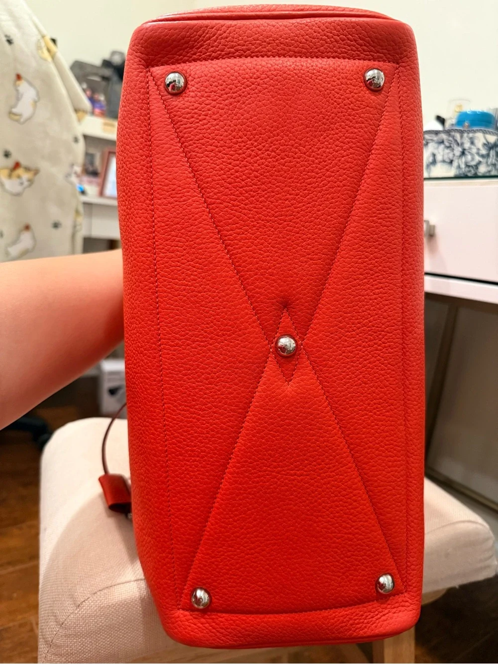 2014 Hermes Victoria II 35 in Taurillon Clemence Leather with Palladium Hardware